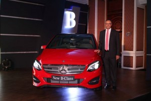 Mercedes-Benz MD CEO Eberhard Kern at the launch of the New B-Class in M
