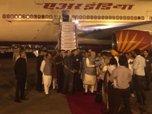 Prime Minister Modi returns from Three-Nation Tour