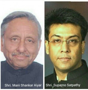 L-R Shri. Mani Shankar Aiyar & Shri Suparno Satpathy