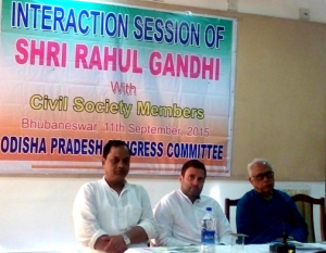 Rahul Gandhi holds Talks with Civil Society Members in Odisha