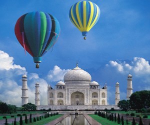 Taj Mahal - Hot Air Balloon