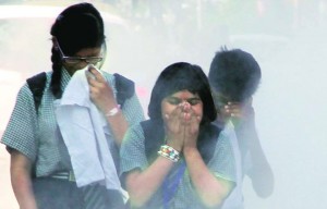Delhi student pollution