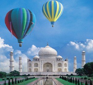 Hot Air Balloon-Taj mahal