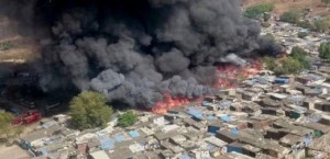 Mumbai slum blaze