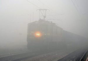 Trains cancelled-Fog