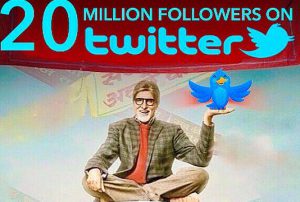 Amitabh Bachchan 20 million- Twitter