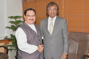 minister mauritius health odisha insight calls nadda jp mar