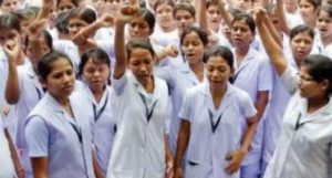 Nursing students in Odisha’s SCB Medical College