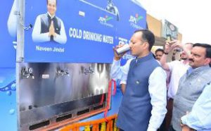 Naveen Jindal-Mobile Cold Drinking Water Facility