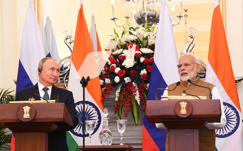 The Prime Minister, Shri Narendra Modi and the President of Russian Federation