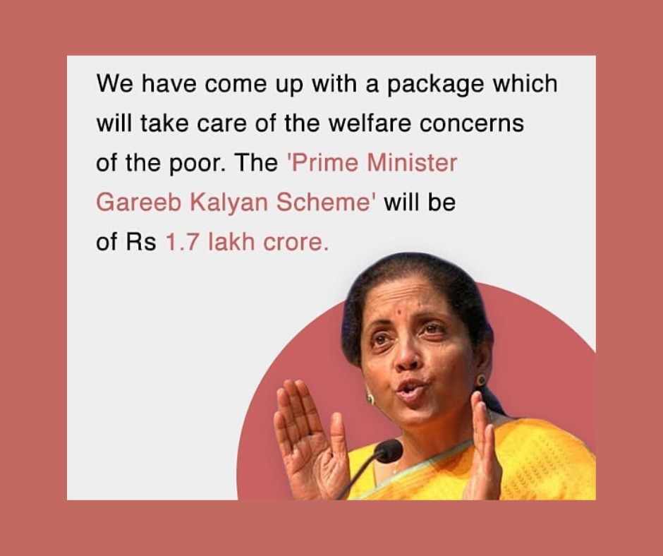 Corona Relief Packages by Nirmala Sitharaman India