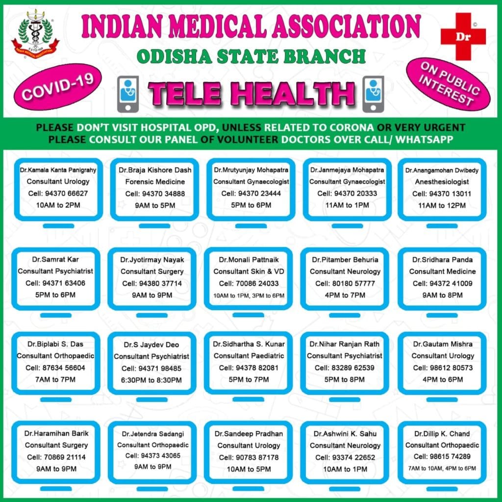 Odisha Corona Tele Health India Medical Association