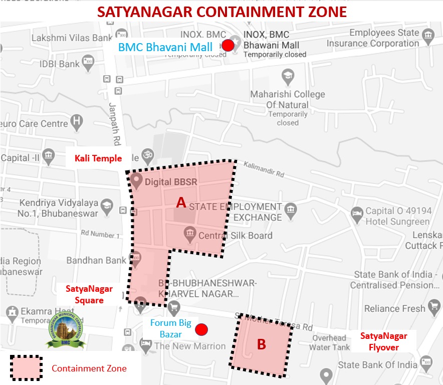 Odisha Bhubaneswar Satya Nagar Coronavirus
