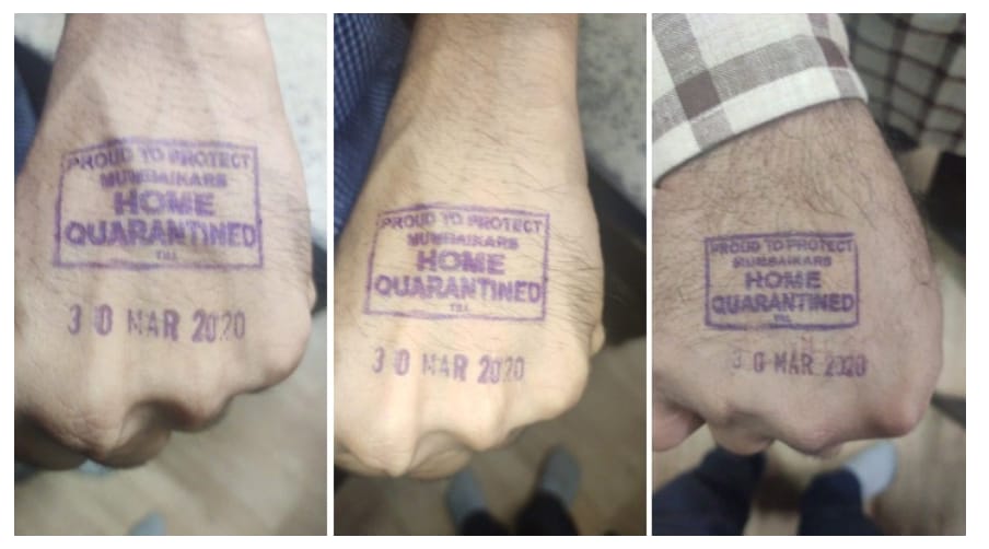 Odisha Coronavirus Quarantine Stamps Travellers