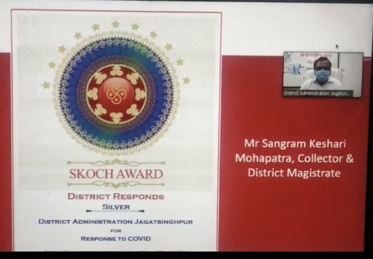 Odisha Jagatsinghpur Administration SKOCH Award