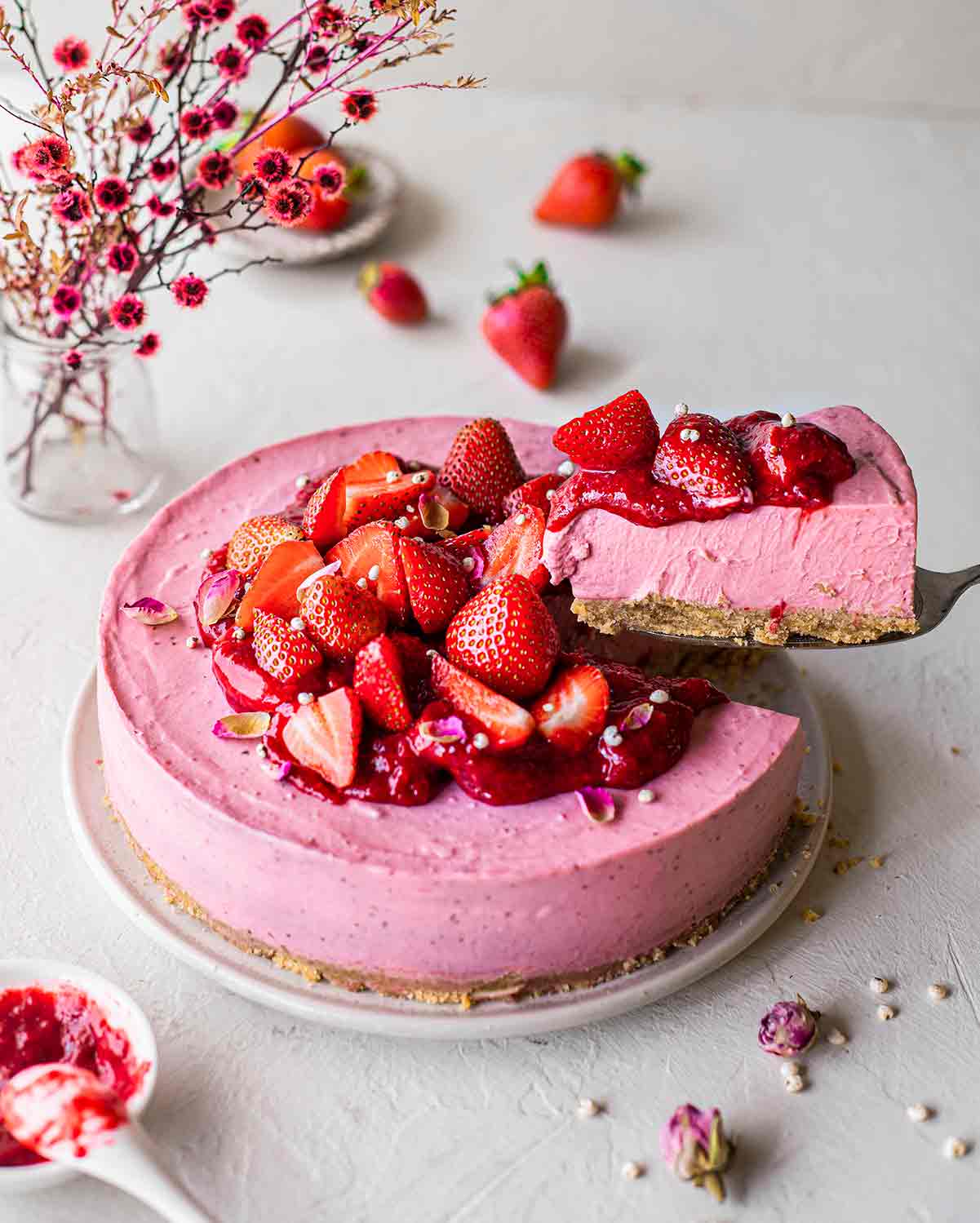 Cheesecake Stroberi