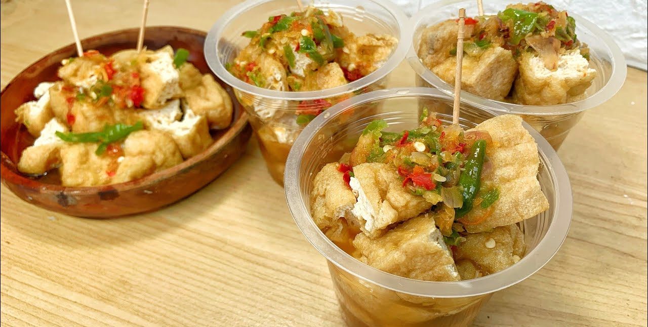 Tahu Gejrot Kuah Pedas