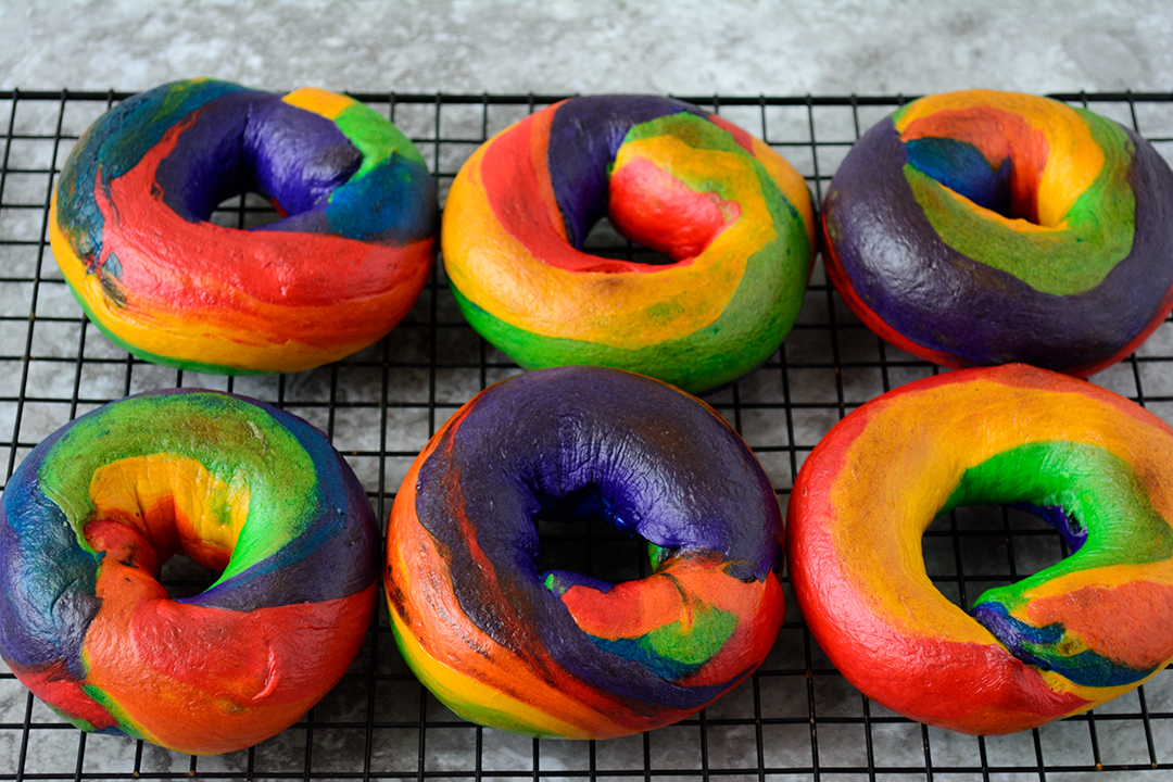 Rainbow Bagel