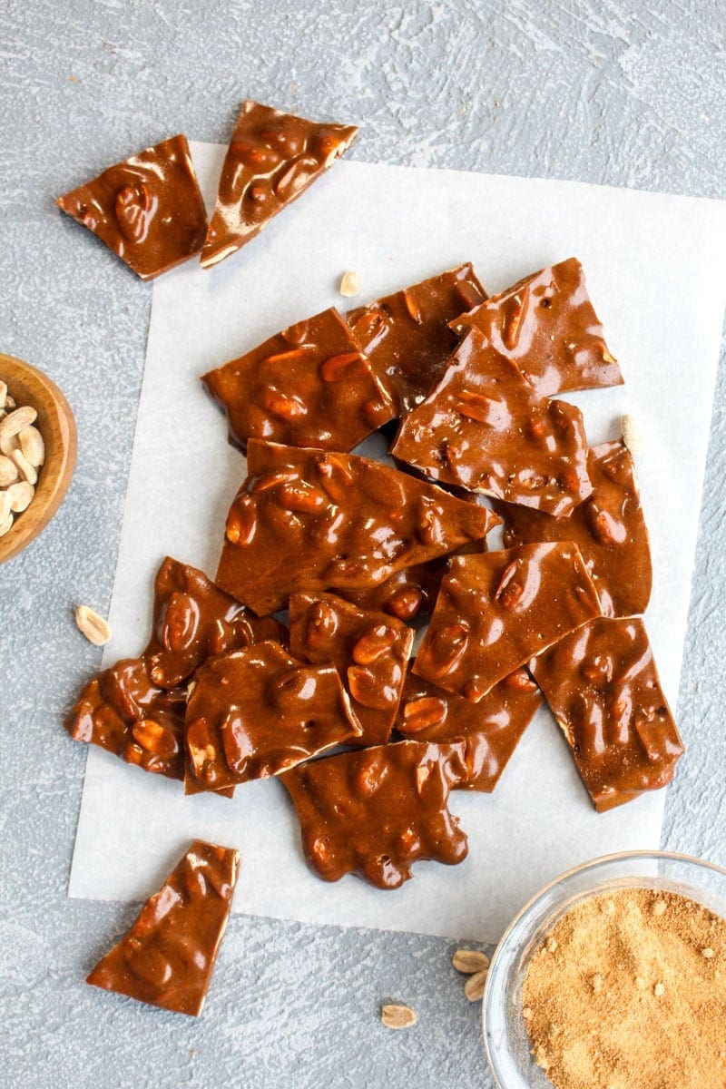 Chocolate Peanut Brittle