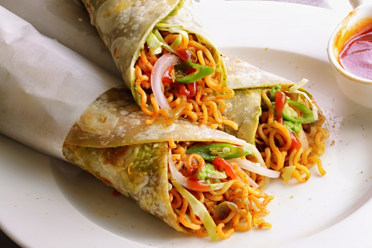 Noodles Kathi Roll