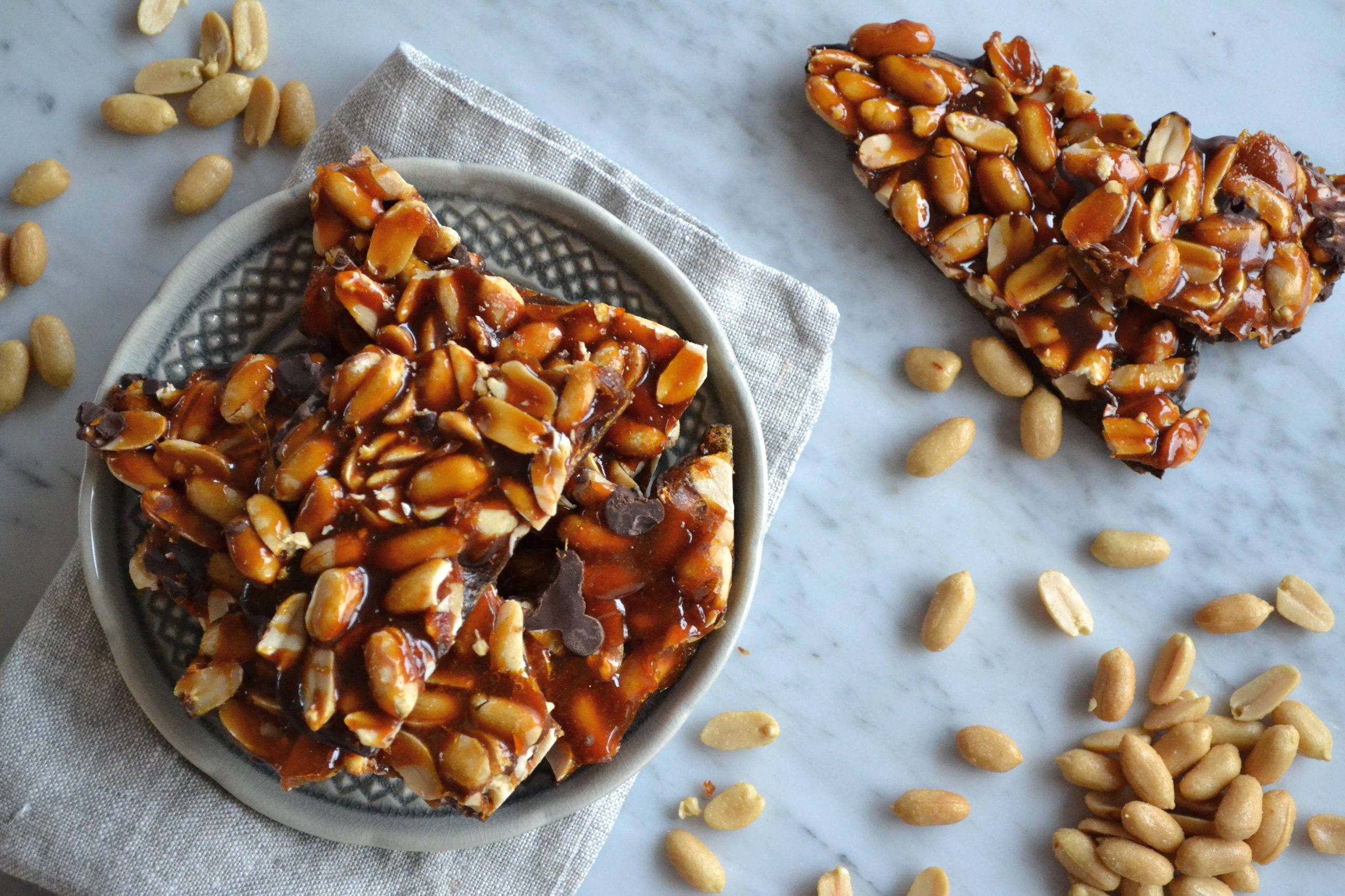 Chocolate Peanut Brittle